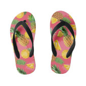 Pineappelpatroon 5 kinder teenslippers (Voetbed)
