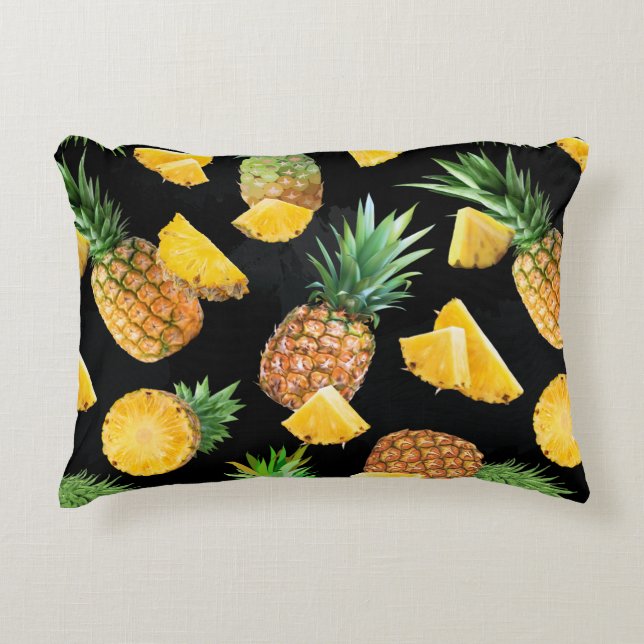 Pineappelpatroon 8 accent kussen (Voorkant)
