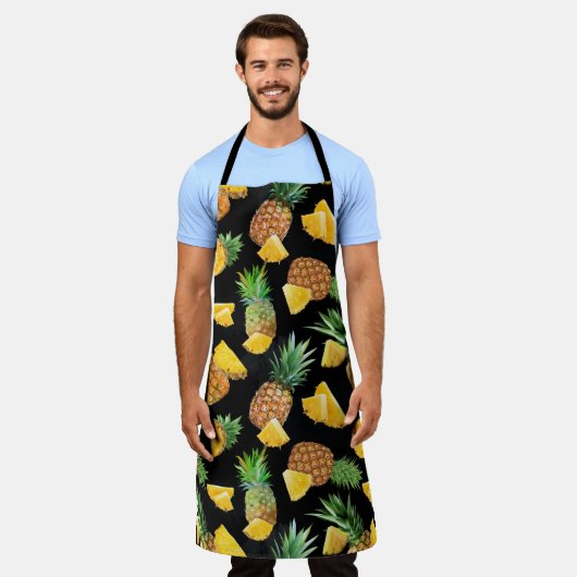 Pineappelpatroon 8 schort (Gedragen)