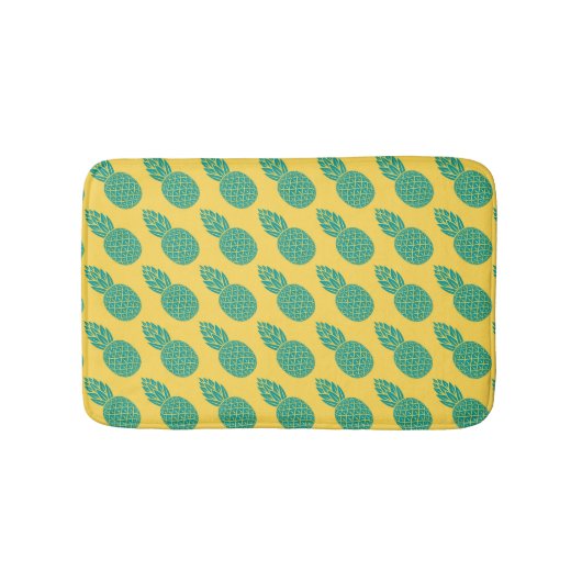 Pineappelpatroon Badmat (Voorkant)