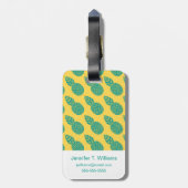 Pineappelpatroon Bagagelabel (Achterkant verticaal)