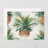 Pineappelpatroon Briefkaart (Voorkant / Achterkant)