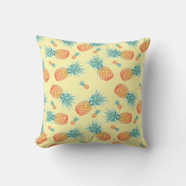 Pineappelpatroon Buitenkussen (Voorkant)