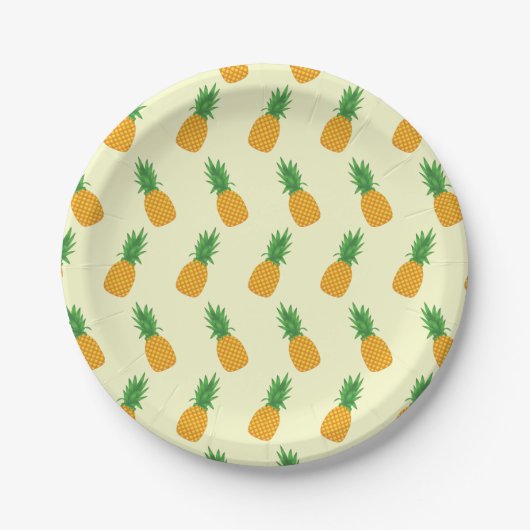 Pineappelpatroon Papieren Bordje (Voorkant)