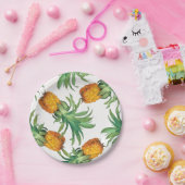 Pineappelpatroon Papieren Bordje (Feest)