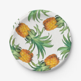 Pineappelpatroon Papieren Bordje