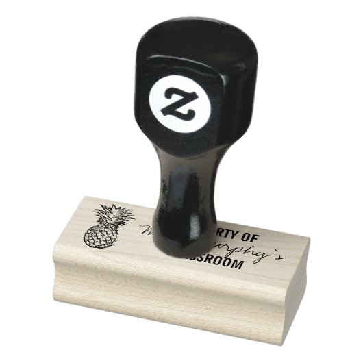 Pineappelthema - Rubberstempel van leraar Rubberstempel (Stempel)