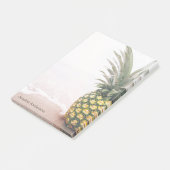 Pineappeltropisch met naam post-it® notes (Schuin)