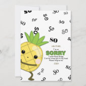 Pineapple Apology Kaart (Voorkant)