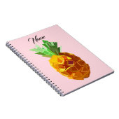 Pineapple Art aangepaste naam Notitieboek (Rechterzijde)