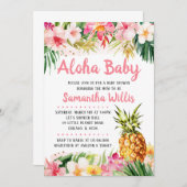 Pineapple Baby Shower Uitnodiging (Voorkant / Achterkant)