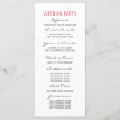 Pineapple Beach huwelijksprogramma's Programma (Achterkant)