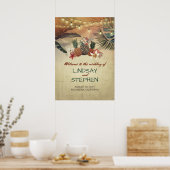 Pineapple Beach Palms Affiche de bienvenue Mariage (Cuisine)