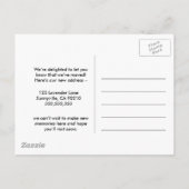 Pineapple Bienvenue Changement d'adresse Carte pos (Dos)