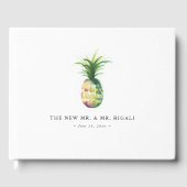 Pineapple Bruiloft Gast Boek Ideeën (Voorkant)