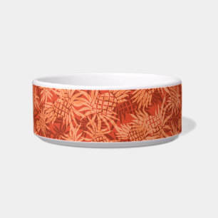 Pineapple Camo Hawaiian Pet Bowls Voerbakje