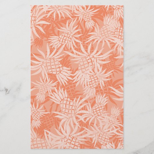 Pineapple Camo Hawaiian Tropisch Briefpapier (Voorkant)