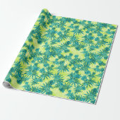 Pineapple Camo Hawaiian Tropisch Cadeaupapier (Uitgerold)