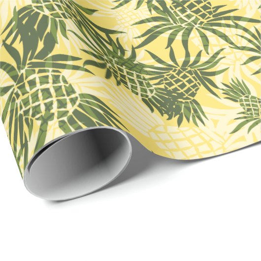 Pineapple Camo Hawaiian Tropisch Cadeaupapier (Rol Hoek)