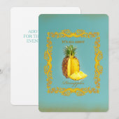 PINEAPPLE ~ Carte d'invitation (Devant / Derrière)