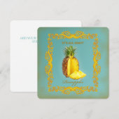 PINEAPPLE ~ Carte d'invitation (Devant / Derrière)