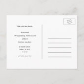 Pineapple Change of Address Briefkaart | tropisch (Achterkant)