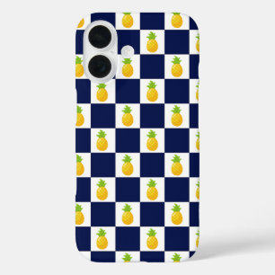 Pineapple Checkered iPhone 16 hoesje