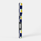 Pineapple Checkered iPhone Case iPhone 16 Hoesje (Rechterkant)