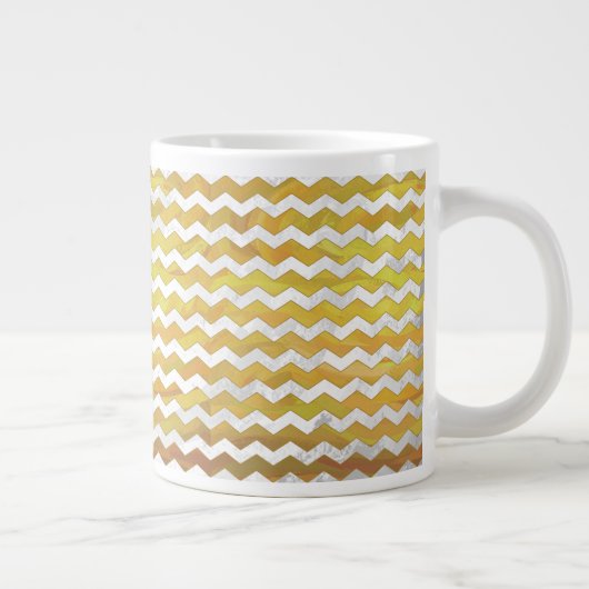 Pineapple Chevron Pattern Grote Koffiekop (Rechts)