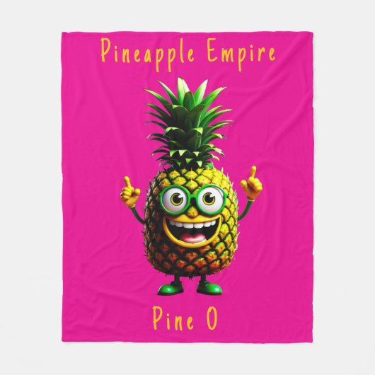 Pineapple Empire Fleece Deken (Voorkant)