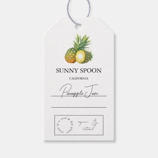 Pineapple Hang Label Cadeaulabel (Voorkant)
