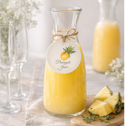 Pineapple Juice Mimosa Bar Bottle Bedankjes Labels