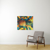 Pineapple Kaleidoscope - Pineapple Empire Design Wandkleed (In Situ (horizontaal))