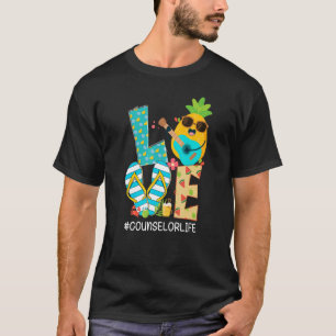 Pineapple Love Counselor Life Hallo Summer Vibes T-shirt