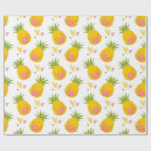 Pineapple Love Pattern Cadeaupapier (Vlak)