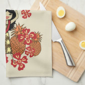 Pineapple Luau Hawaiian Kitchen Towel Theedoek (Quarter Fold)