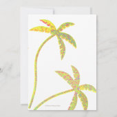 Pineapple Luau Rehearsel Dinner Kaart (Achterkant)