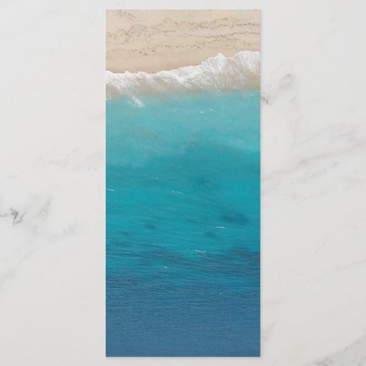 Pineapple Mason Jar Tropical Beach Wedding Menu (Achterkant)