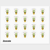 Pineapple Mele Kalikimaka Ronde Sticker (Vel)