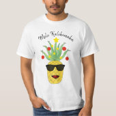 Pineapple Mele Kalikimaka T-shirt (Voorkant)