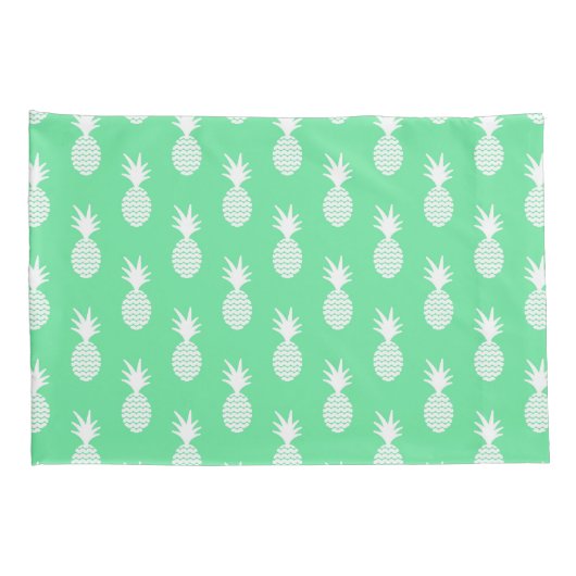 Pineapple Mint Pattern Kussensloop (Achterkant-Rechts)