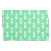 Pineapple Mint Pattern Kussensloop (Voorkant-Links)