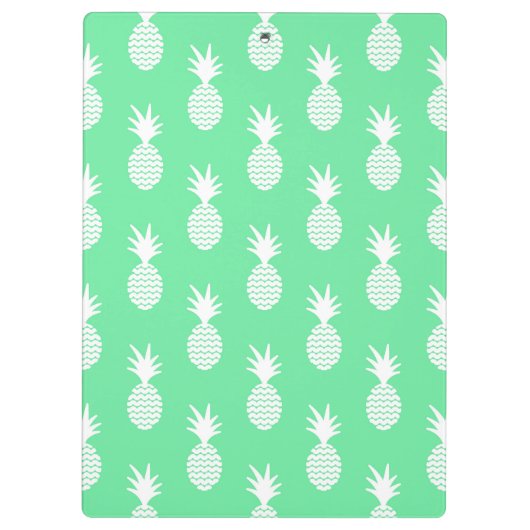 Pineapple Mint Pattern | Monogram Klembord (Achterkant)