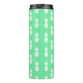 Pineapple Mint Pattern | Monogram Thermosbeker (Achterkant)