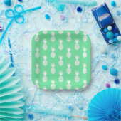 Pineapple Mint Pattern Papieren Bordje (Feest)