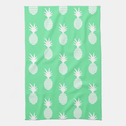 Pineapple Mint Pattern Theedoek (Verticaal)