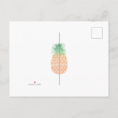 Pineapple Nieuw Adres Aankondiging Post Kaart (Achterkant)