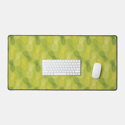 Pineapple Outline Pattern on Green (Clavier et souris)