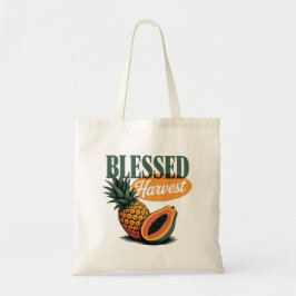 Pineapple Papaya Retro T-shirt Tote Bag