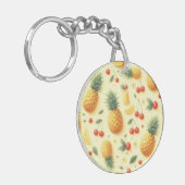 Pineapple Parade (aanpasbaar) Sleutelhanger (Voorkant Links)